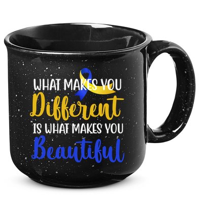 What Makes You Different Is What Makes You Beautiful Down Syndrome 15oz Campfire Ceramic Mug