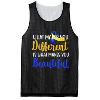 What Makes You Different Is What Makes You Beautiful Down Syndrome Mesh Reversible Basketball Jersey Tank
