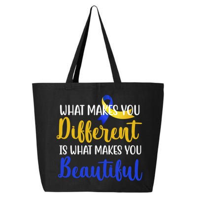 What Makes You Different Is What Makes You Beautiful Down Syndrome 25L Jumbo Tote