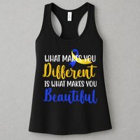 What Makes You Different Is What Makes You Beautiful Down Syndrome Womens Tank Top