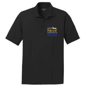 What Makes You Different Is What Makes You Beautiful Down Syndrome PosiCharge RacerMesh Polo