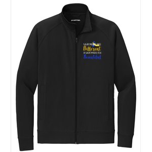 What Makes You Different Is What Makes You Beautiful Down Syndrome Stretch Full-Zip Cadet Jacket