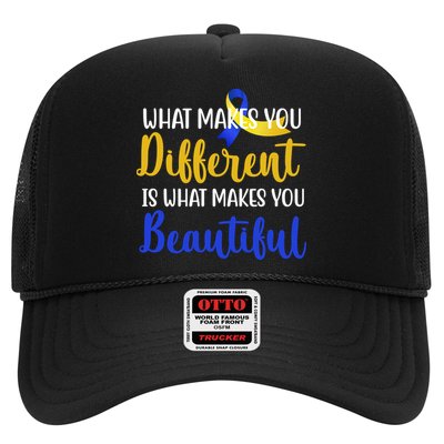 What Makes You Different Is What Makes You Beautiful Down Syndrome Trucker Hat