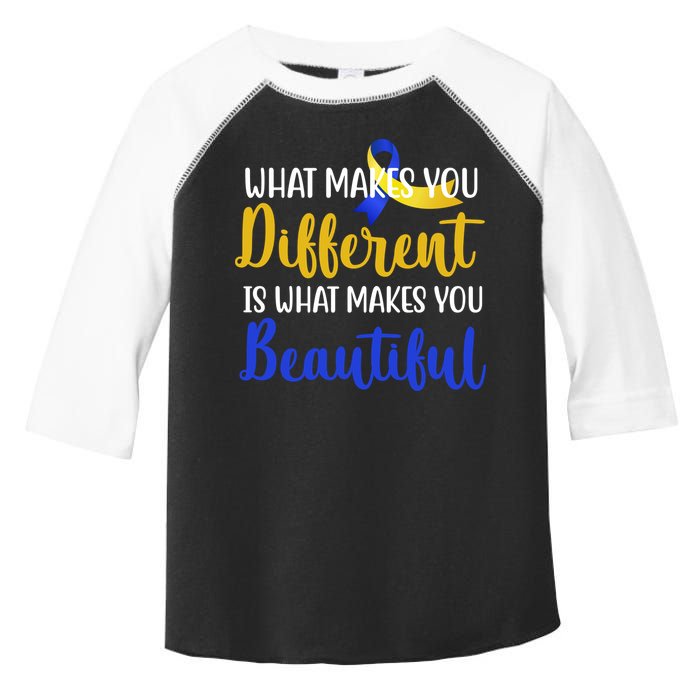 What Makes You Different Is What Makes You Beautiful Down Syndrome Toddler Fine Jersey T-Shirt