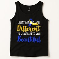 What Makes You Different Is What Makes You Beautiful Down Syndrome Tank Top
