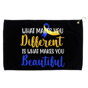 What Makes You Different Is What Makes You Beautiful Down Syndrome Grommeted Golf Towel