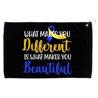 What Makes You Different Is What Makes You Beautiful Down Syndrome Grommeted Golf Towel