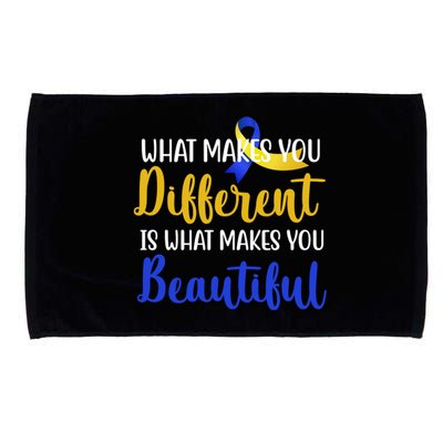 What Makes You Different Is What Makes You Beautiful Down Syndrome Microfiber Hand Towel