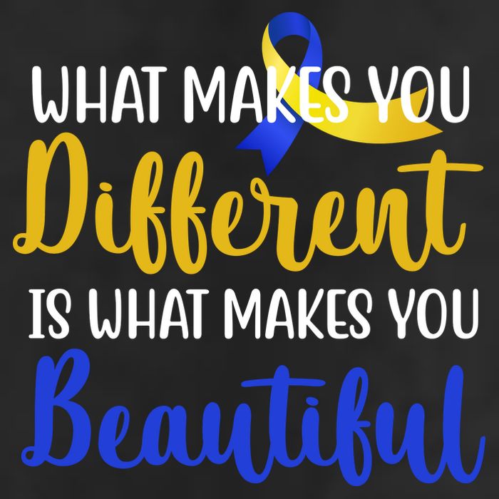 What Makes You Different Is What Makes You Beautiful Down Syndrome Microfiber Hand Towel