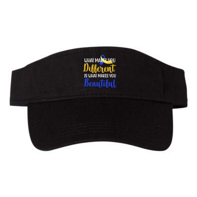 What Makes You Different Is What Makes You Beautiful Down Syndrome Visor