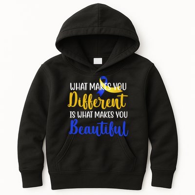 What Makes You Different Is What Makes You Beautiful Down Syndrome Kids Hoodie