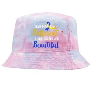 What Makes You Different Is What Makes You Beautiful Down Syndrome Tie-Dyed Bucket Hat