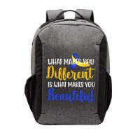 What Makes You Different Is What Makes You Beautiful Down Syndrome Vector Backpack