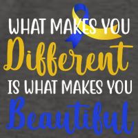 What Makes You Different Is What Makes You Beautiful Down Syndrome Vector Backpack
