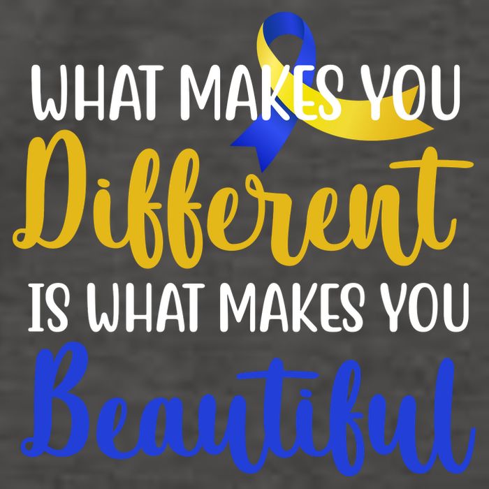 What Makes You Different Is What Makes You Beautiful Down Syndrome Vector Backpack