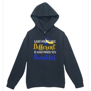 What Makes You Different Is What Makes You Beautiful Down Syndrome Urban Pullover Hoodie