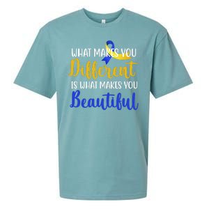 What Makes You Different Is What Makes You Beautiful Down Syndrome Sueded Cloud Jersey T-Shirt