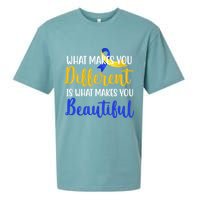 What Makes You Different Is What Makes You Beautiful Down Syndrome Sueded Cloud Jersey T-Shirt