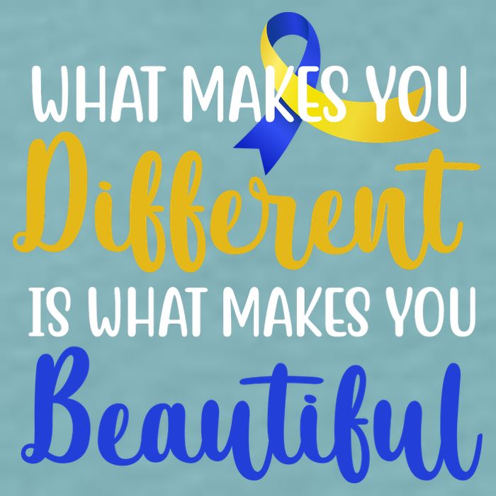 What Makes You Different Is What Makes You Beautiful Down Syndrome Sueded Cloud Jersey T-Shirt