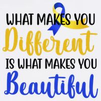 What Makes You Different Is What Makes You Beautiful Down Syndrome Garment-Dyed Sweatshirt