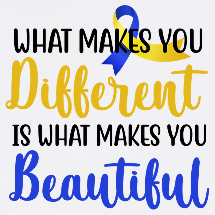 What Makes You Different Is What Makes You Beautiful Down Syndrome Garment-Dyed Sweatshirt