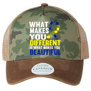 What Makes You Different Is What Make You Beautiful Down Syndrome Gift Legacy Tie Dye Trucker Hat