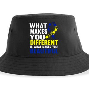 What Makes You Different Is What Make You Beautiful Down Syndrome Gift Sustainable Bucket Hat