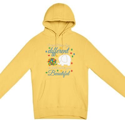 What Makes You Different Elephant Autism Awareness Month Premium Pullover Hoodie