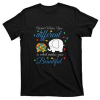 What Makes You Different Elephant Autism Awareness Month T-Shirt