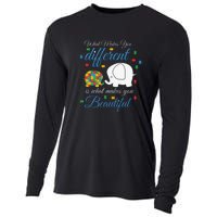 What Makes You Different Elephant Autism Awareness Month Cooling Performance Long Sleeve Crew