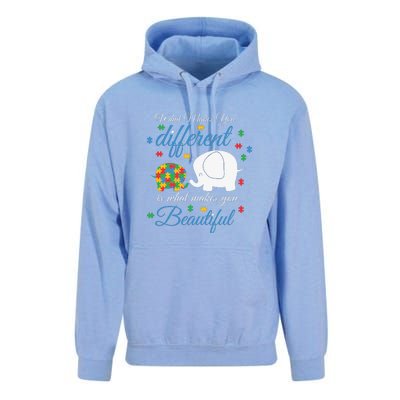 What Makes You Different Elephant Autism Awareness Month Unisex Surf Hoodie