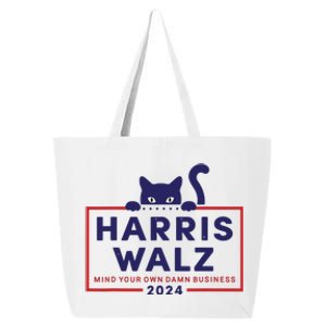 Walz Mind Your Own Damn Business Harris Waltz Cat Lady 25L Jumbo Tote