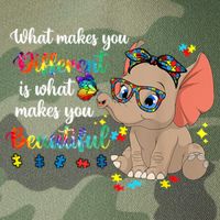What Makes You Different Is What Makes You Beautiful Autism Legacy Tie Dye Trucker Hat
