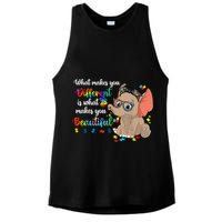 What Makes You Different Is What Makes You Beautiful Autism Ladies PosiCharge Tri-Blend Wicking Tank