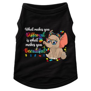 What Makes You Different Is What Makes You Beautiful Autism Doggie Tank