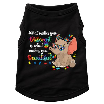 What Makes You Different Is What Makes You Beautiful Autism Doggie Tank