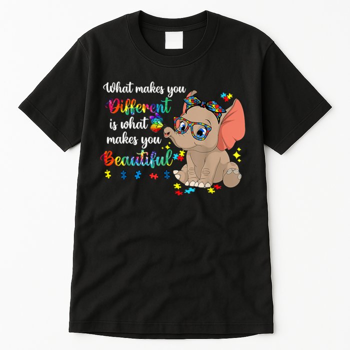 What Makes You Different Is What Makes You Beautiful Autism Tall T-Shirt