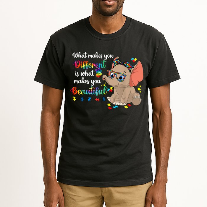 What Makes You Different Is What Makes You Beautiful Autism Tall T-Shirt