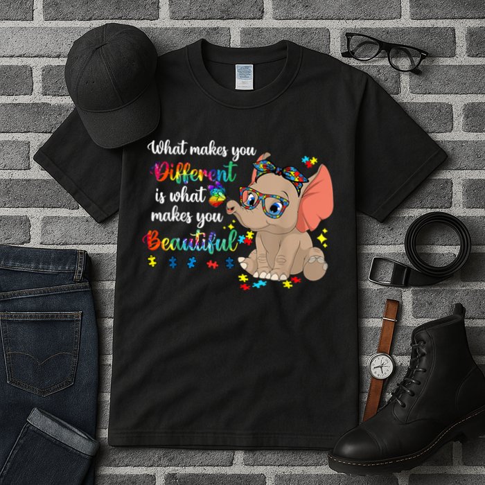 What Makes You Different Is What Makes You Beautiful Autism Tall T-Shirt