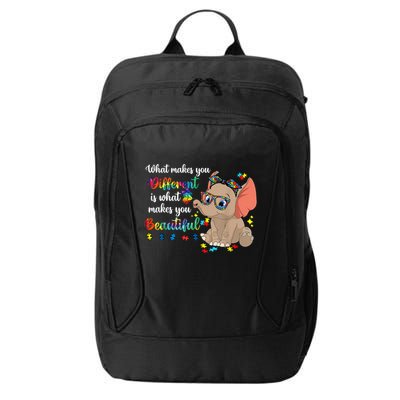 What Makes You Different Is What Makes You Beautiful Autism City Backpack