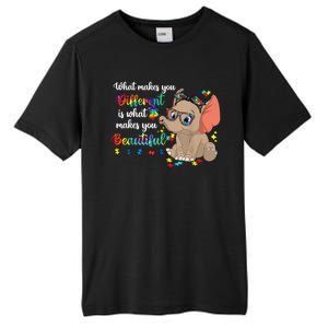 What Makes You Different Is What Makes You Beautiful Autism Tall Fusion ChromaSoft Performance T-Shirt