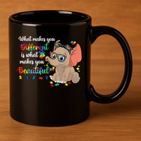 What Makes You Different Is What Makes You Beautiful Autism 11oz C Handle Ceramic Mug