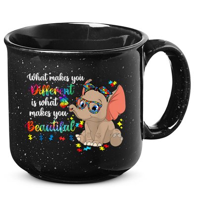 What Makes You Different Is What Makes You Beautiful Autism 15oz Campfire Ceramic Mug