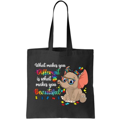 What Makes You Different Is What Makes You Beautiful Autism Bag