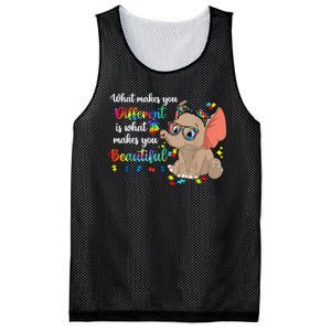 What Makes You Different Is What Makes You Beautiful Autism Mesh Reversible Basketball Jersey Tank