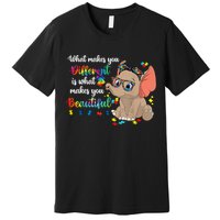 What Makes You Different Is What Makes You Beautiful Autism Premium T-Shirt