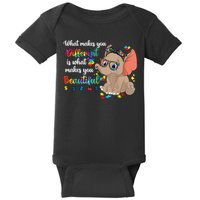 What Makes You Different Is What Makes You Beautiful Autism Baby Bodysuit