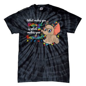 What Makes You Different Is What Makes You Beautiful Autism Tie-Dye T-Shirt