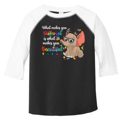 What Makes You Different Is What Makes You Beautiful Autism Toddler Fine Jersey T-Shirt
