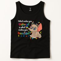 What Makes You Different Is What Makes You Beautiful Autism Tank Top